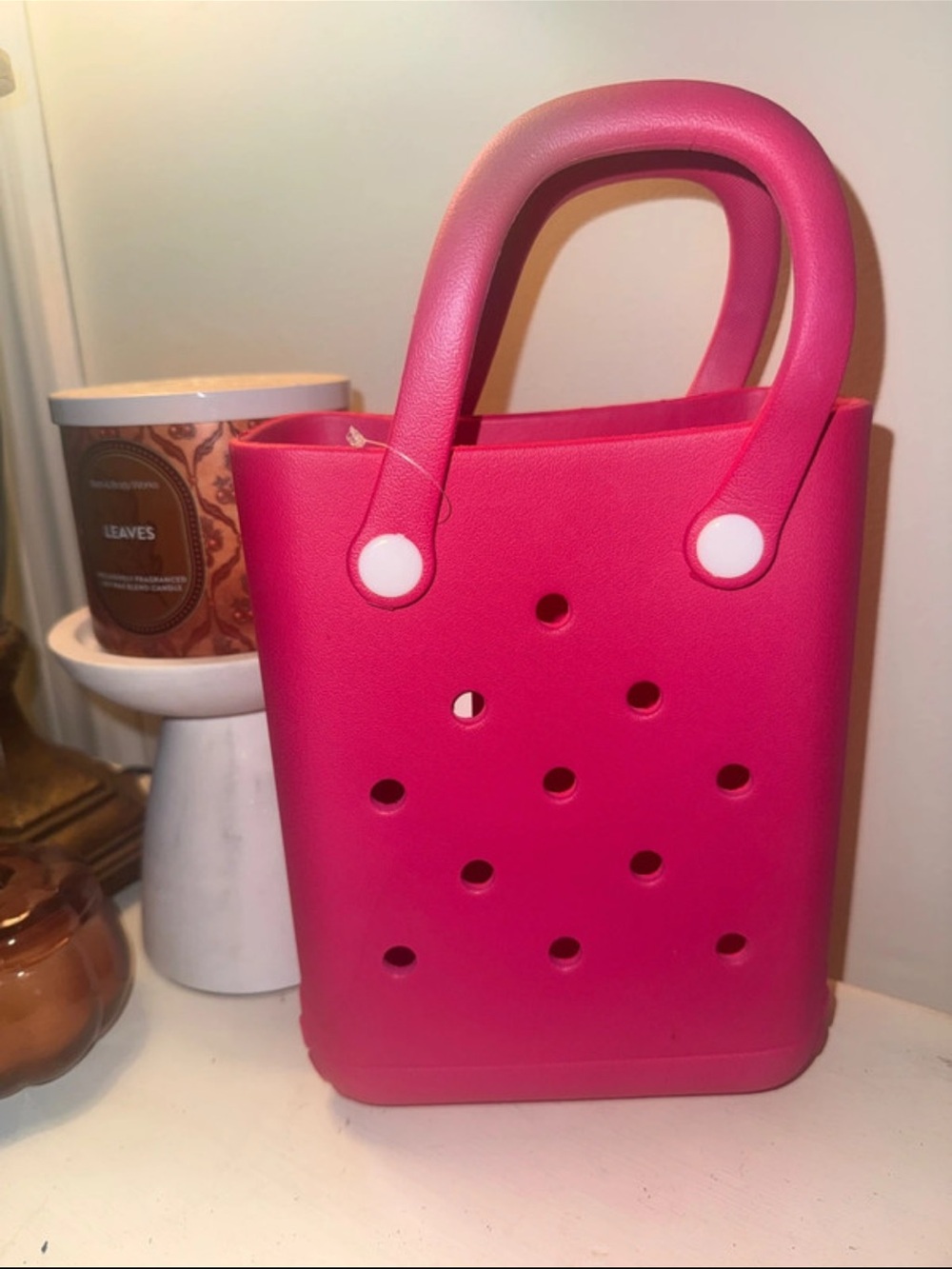Pink Mini Tote Bag - Women's Casual Carryall